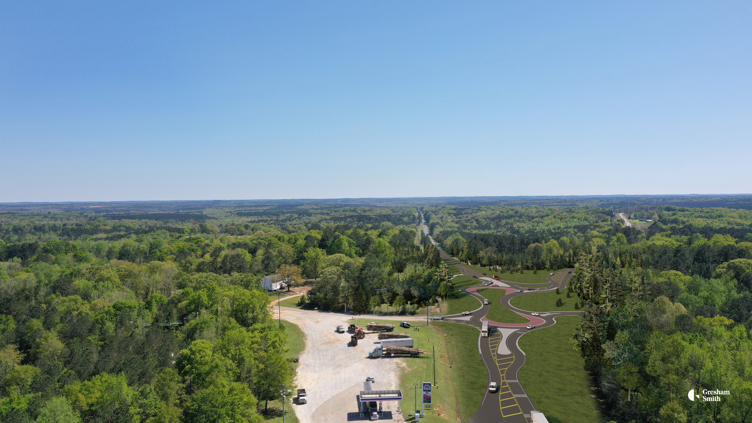 Proposed- Viewing South toward Enterprise/Elba