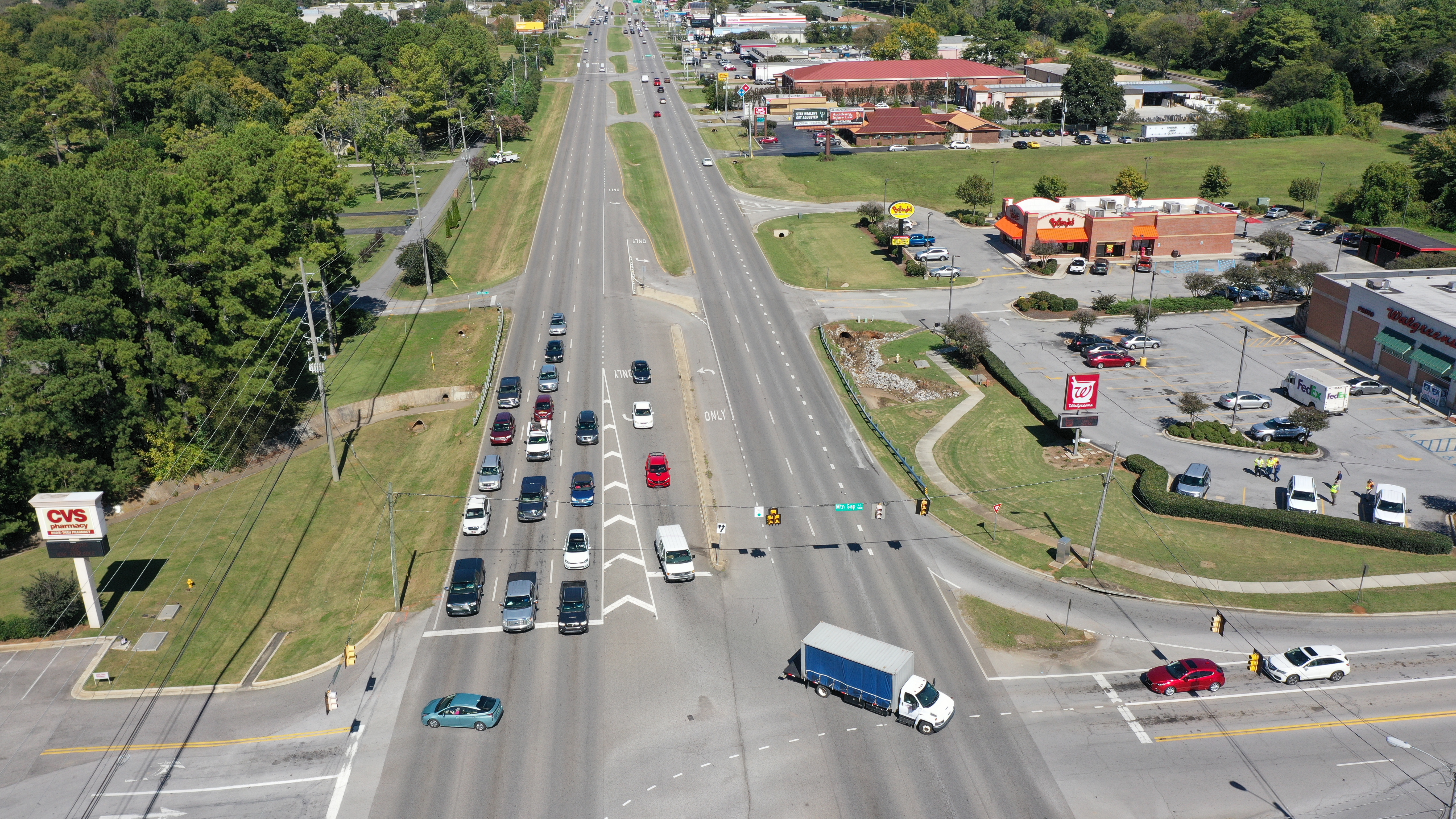 South Memorial Parkway (SR-53) at Mountain Gap Road - North View
