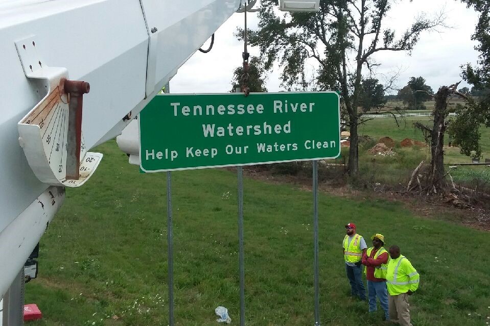 Tennessee River Watershed Sign